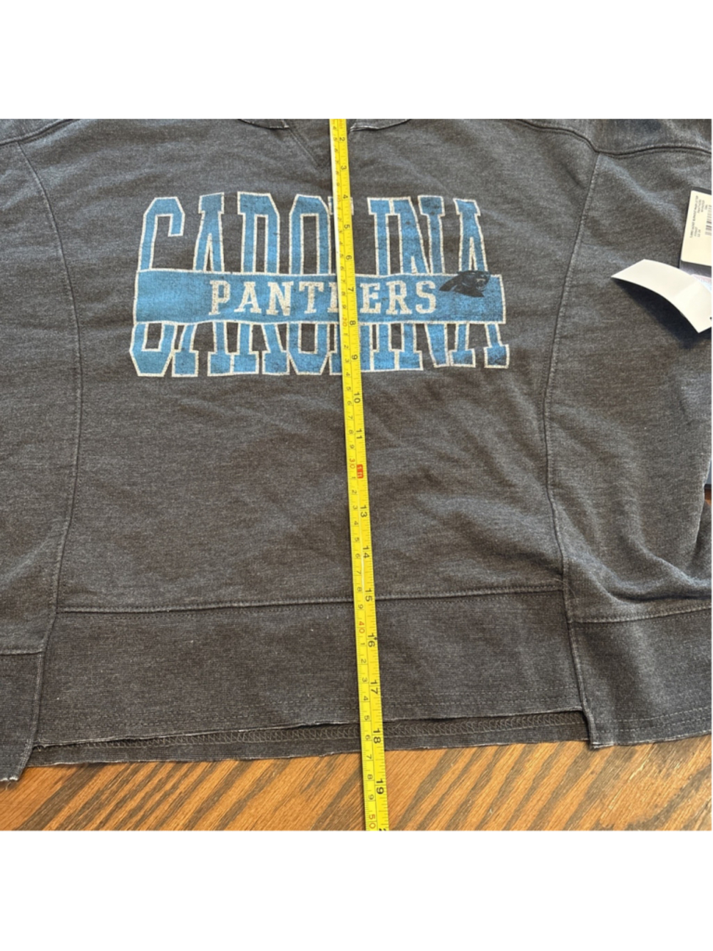 carolina panthers women’s crop sweatshirt long sleeve small NWT - Picture 6 of 8